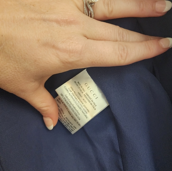 Gucci Navy Suede Jacket/Blazer - Picture 3 of 5